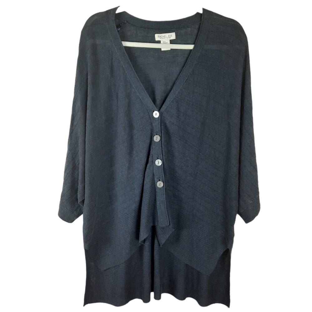 Rachel Zoe Dolman Sleeve Buttoned Cardigan